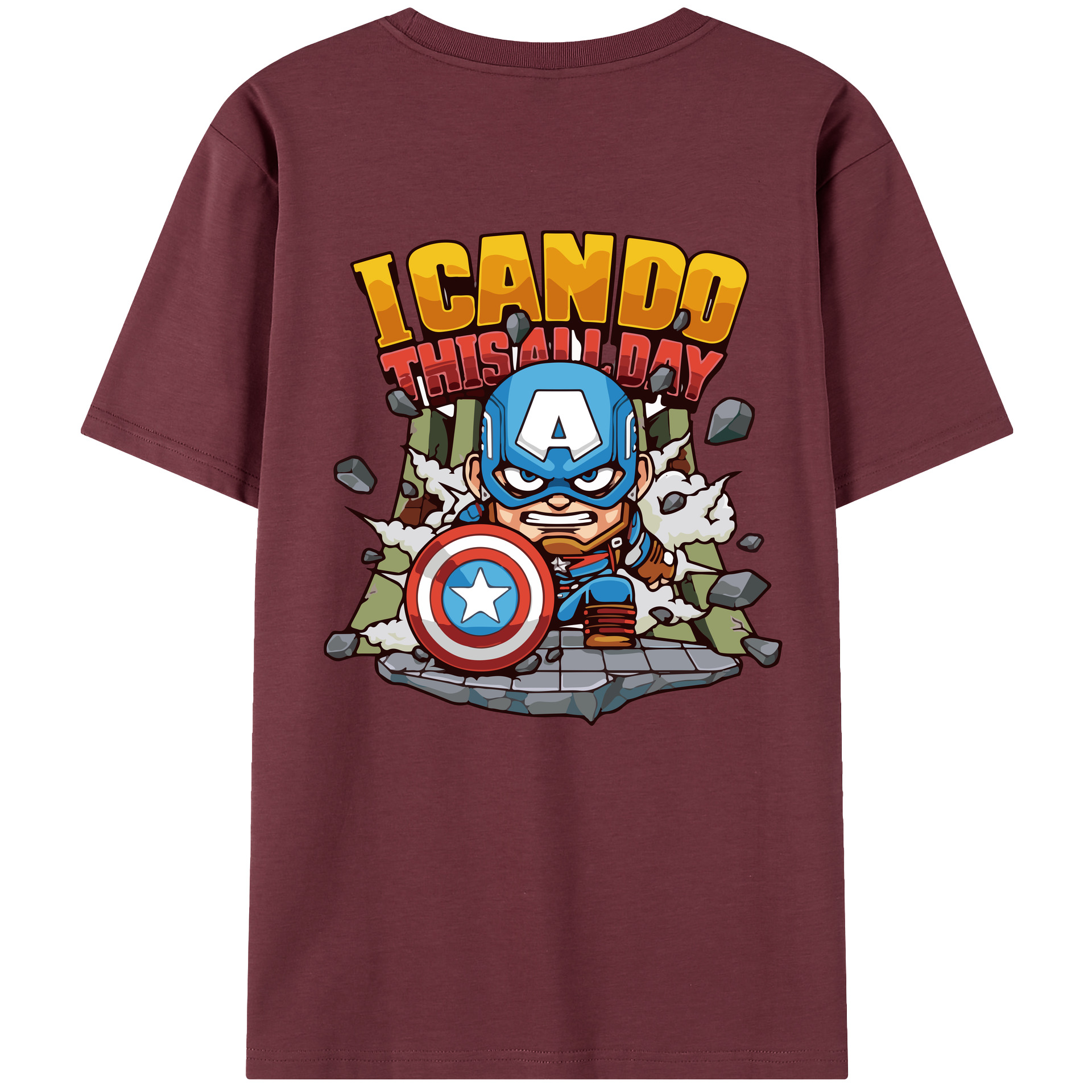 （画像用） アベンジャーズ The Avengers 綿100％半袖Tシャツ（背面プリント）